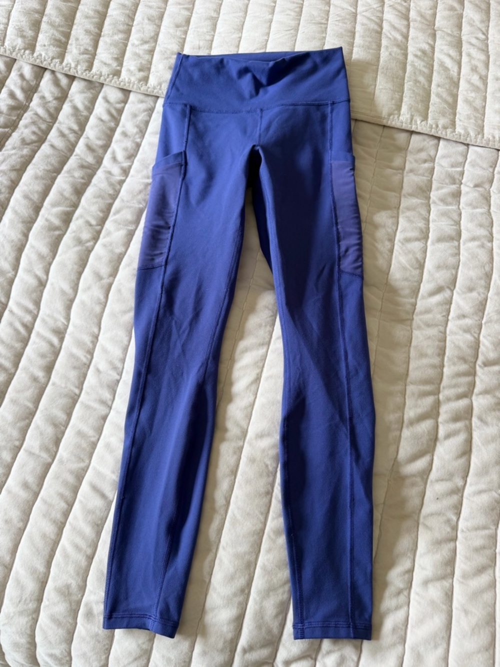 Fabletics PowerHold Royal Blue High-Waist Pocket Leggings Women’s XS